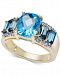 Blue Topaz (5-1/3 ct. t. w. ) & Diamond Accent Ring in 10k Gold