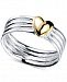 Unwritten Two-Tone Heart Ring in Sterling Silver