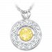 Sparkling You Women's Sterling Silver Personalized Birthstone Pendant Necklace Featuring A Unique Constant Motion Setting & Adorned With Swarovski Crystals