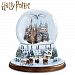 HARRY POTTER I'd Rather Stay At HOGWARTS This Christmas Hand-Painted Glitter Globe Featuring A Horse Drawn Carriage That Rotates Around The Base