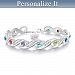 Forever & Always Women's Personalized Bracelet With Up To Twelve Engraved Names And Birthstones