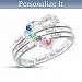 My Family, My Heart Women's Personalized Birthstone Ring