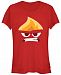 Fifth Sun Disney Pixar Juniors Inside Out Angry Face Halloween Short Sleeve Tee Shirt