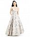 Blondie Nites Juniors' Brocade Ball Gown with Pockets