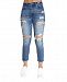 Almost Famous Juniors' Ripped High-Rise Mom Jeans