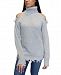 Almost Famous Juniors' Destructed Turtleneck Tunic Sweater