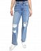 Almost Famous Juniors' Distressed Straight-Leg Jeans