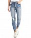 Celebrity Pink Juniors' High-Rise Curvy Exposed-Button Skinny Jeans