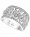 Effy Diamond Floral Openwork Statement Ring (1/2 ct. t. w. ) in 14k White Gold