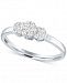Forever Grown Diamonds Lab Grown Diamond Cluster Ring (1/4 ct. t. w. ) in Sterling Silver