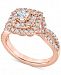 Diamond Double Halo Engagement Ring (1 ct. t. w. ) in 14k Rose Gold