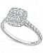 Diamond Princess Halo Engagement Ring (1-1/10 ct. t. w. ) in 14k White Gold