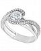 Diamond Swirl Engagement Ring (1-3/8 ct. t. w. ) in 14k White Gold