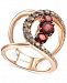 Le Vian Pomegranate Garnet (1-3/4 ct. t. w. ) & Diamond (9/10 ct. t. w. ) Ven Statement Ring in 14k Rose Gold