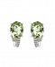 Effy Green Amethyst (4-1/2 ct. t. w) Diamond Accent Earrings in 18K Yellow Gold and Sterling Silver