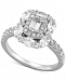 Diamond Multi-Shape Halo Engagement Ring (1-1/2 ct. t. w. ) in 14k White Gold