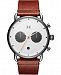 Mvmt Men's Chronograph Rugged Pack Sienna Tan Leather Strap Watch 47mm