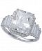 Cubic Zirconia Statement Ring in Sterling Silver