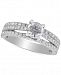 Diamond Three-Row Engagement Ring (1-1/2 ct. t. w. ) in 14k White Gold