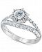Diamond Starburst Halo Engagement Ring (1-1/4 ct. t. w. ) in 14k White Gold