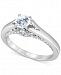 Macy's Star Signature Certified Round Solitaire Diamond Engagement Ring (1 ct. t. w. ) in 14k White Gold