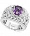 Effy Amethyst (2 ct. t. w. ) & White Sapphire (1/20 ct. t. w. ) Ring in Sterling Silver