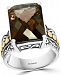 Effy Smoky Quartz Statement Ring (9-7/8 ct. t. w. ) in Sterling Silver & 18k Gold-Plate