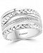 Effy Diamond Multi-Row Statement Ring (1/10 ct. t. w. ) in Sterling Silver