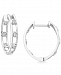 Diamond Open Oval Hoop Earrings (1/4 ct. t. w. ) in 10k White Gold