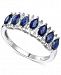 Sapphire (1-1/2 ct. t. w. ) & Diamond (1/5 ct. t. w. ) Ring in 14k White Gold (Also in Ruby & Emerald)