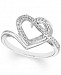 Diamond Heart Statement Ring (1/5 ct. t. w. ) in Sterling Silver