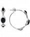 Giani Bernini Cubic Zirconia Contrasting Small Hoop Earrings in Sterling Silver, 0.79, Created for Macy's