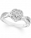 Diamond Heart Ring (1/8 ct. t. w. ) In Sterling Silver