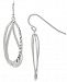 Giani Bernini Textured Oval Drop Earrings in Sterling Silver, Created for Macy's
