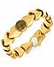 Men's Tiger's Eye Link Bracelet in Yellow Ion-Plated Stainless Steel