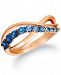 Le Vian Ombre Sapphire (5/8 ct. t. w. ) Statement Ring in 14k Rose Gold