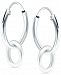 Giani Bernini Dangle Circle Hoop Earring in Sterling Silver, Created for Macy's