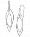 Giani Bernini Hammered Double Marquise Drop Earrings in Sterling Silver, Created for Macy's