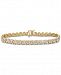 Diamond Round & Baguette Link Bracelet (2 ct. t. w. ) in 10k Gold