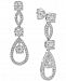Diamond Drop Earrings (1-1/2 ct. t. w. ) in 14k White Gold