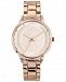 Inc International Concepts Women's Rose Gold-Tone Bracelet Watch 36mm, Created for Macy's