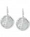 Mother-of-Pearl Disc Drop Earrings in Sterling Silver