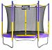 Upper Bounce 9 Ft. Trampoline & Enclosure Set Equipped With The New "Easy Assemble Feature" Purple 9 Ft