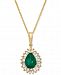 Ruby (3/4 ct. t. w. ) & Diamond (1/4 ct. t. w. ) 16" Pendant Necklace in 14k Gold