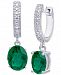 Green Quartz Dangle Drop Earrings (2-3/8 ct. t. w. ) in Sterling Silver