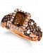 Le Vian Chocolatier Chocolate Quartz (3/4 ct. t. w. ) & Diamond (5/8 ct. t. w. ) Ring in 14k Rose Gold