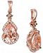 Le Vian Red Carpet Peach Morganite (2-5/8 ct. t. w. ) & Diamond (1/3 ct. t. w. ) Drop Earrings in 14k Rose Gold