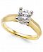Diamond Solitaire Engagement Ring (1 ct. t. w. ) in 14k White or Two-Tone Gold