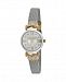 Laura Ashley Women's Deco Crystal Accent Silver-Tone Alloy Mesh Band Watch 28mm