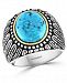 Effy Men's Turquoise Dome Ring in Sterling Silver & 18k Gold